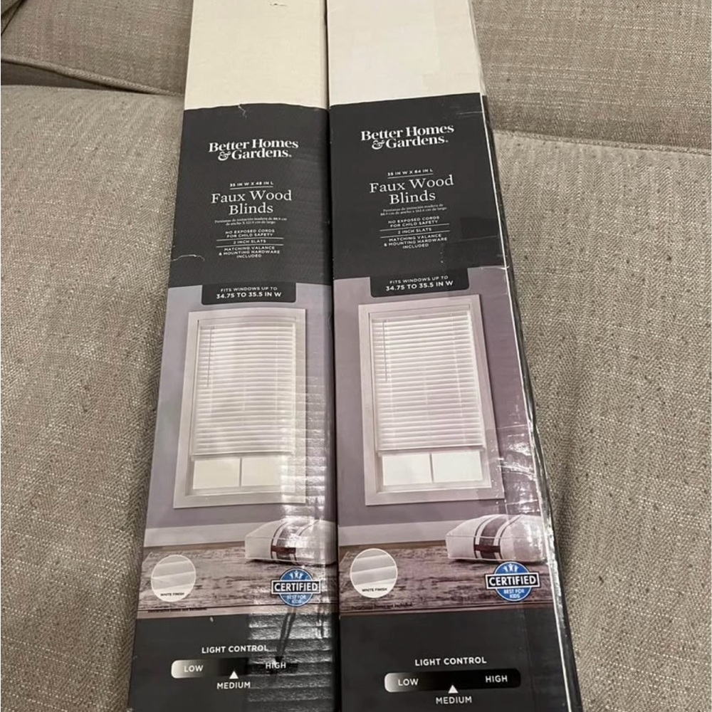 Better Homes And Gardens White Faux Wood Blinds